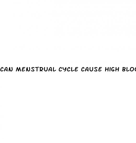 can menstrual cycle cause high blood pressure