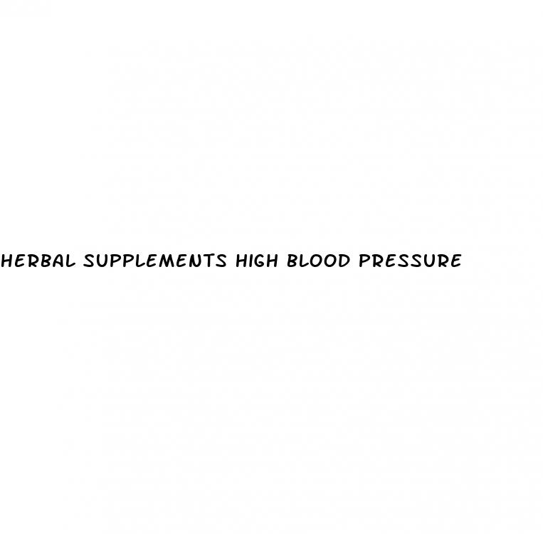 herbal supplements high blood pressure