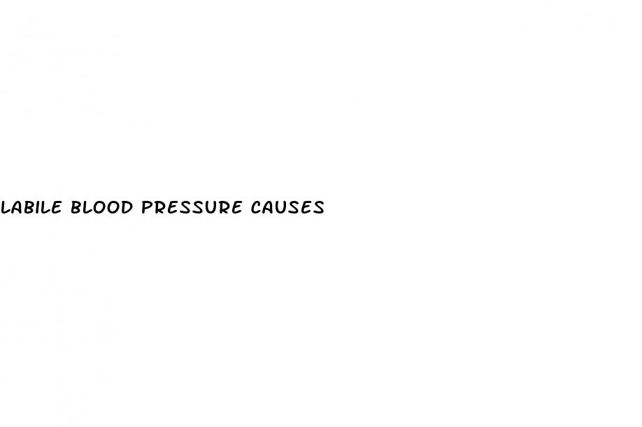 labile blood pressure causes
