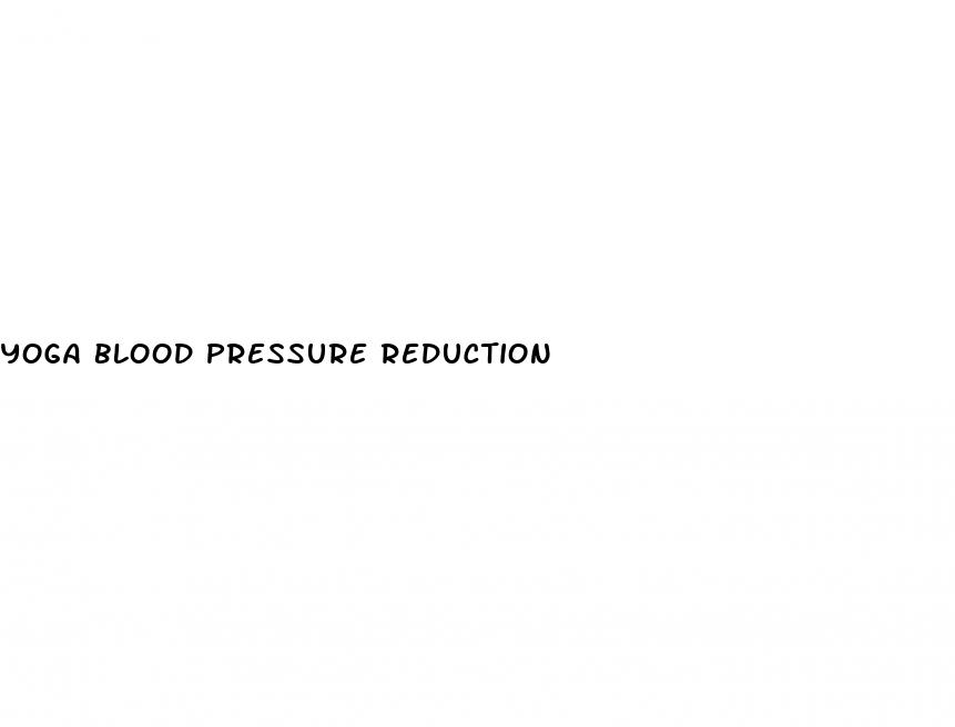 yoga blood pressure reduction