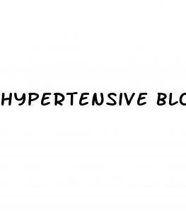 hypertensive blood pressure