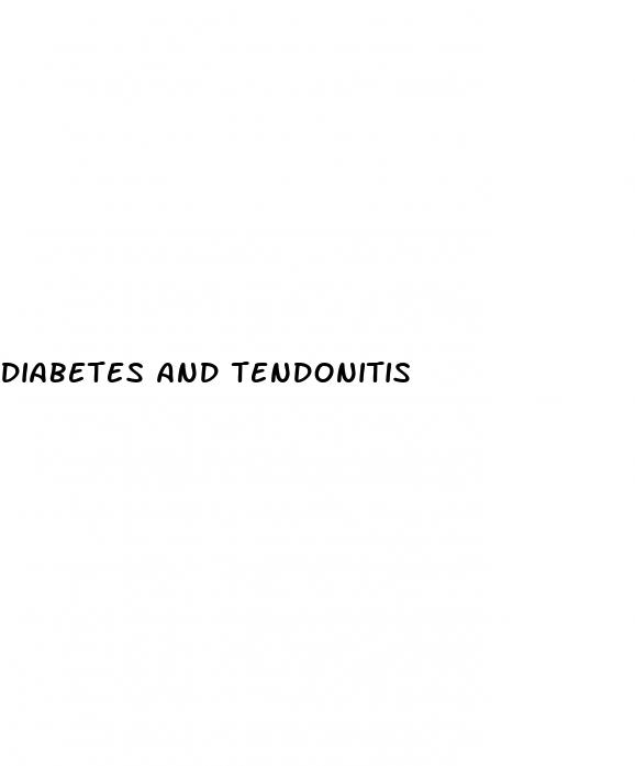 diabetes and tendonitis