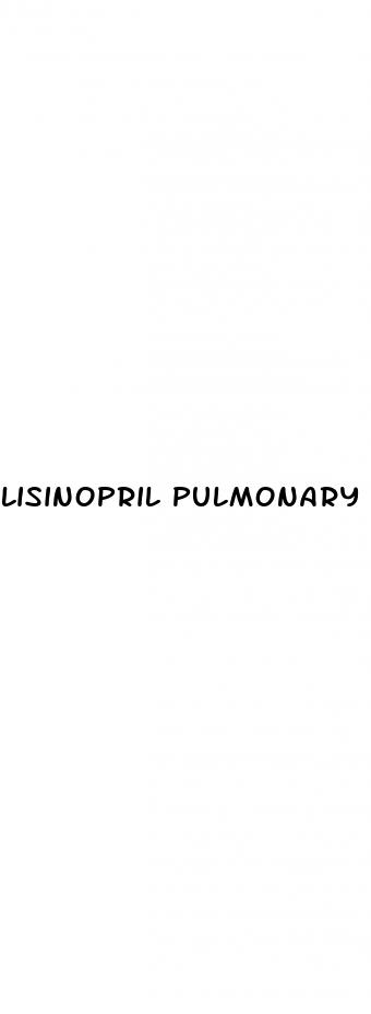 lisinopril pulmonary hypertension