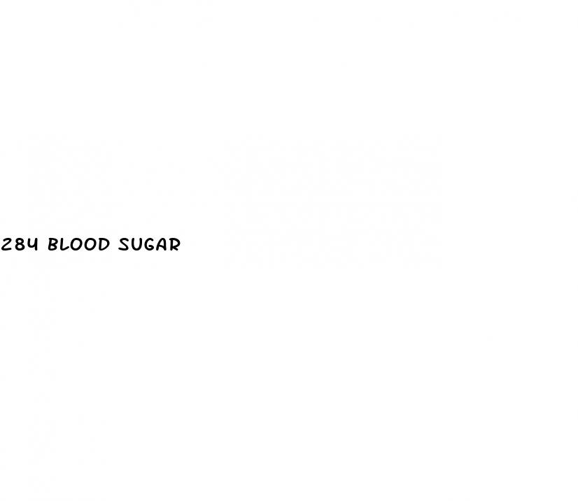 284 blood sugar
