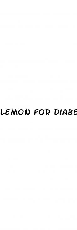 lemon for diabetes