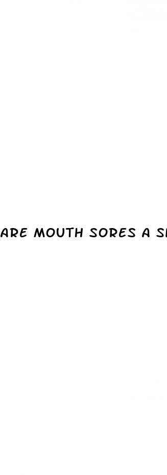 are mouth sores a sign of diabetes