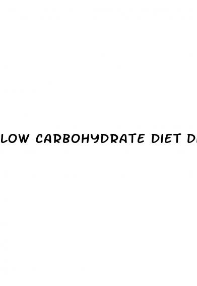 low carbohydrate diet diabetes
