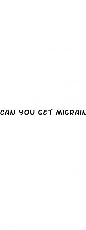 can you get migraines from diabetes