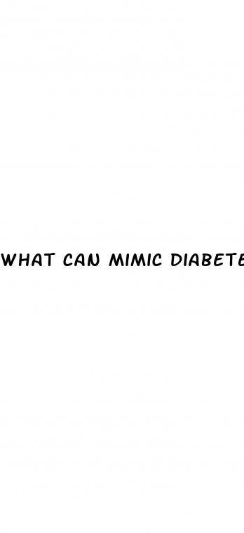 what can mimic diabetes symptoms