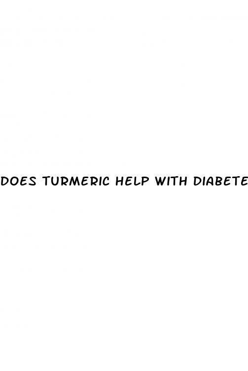 does turmeric help with diabetes