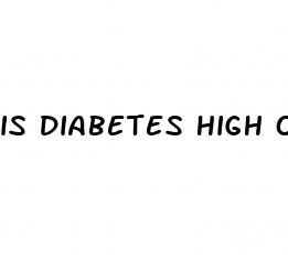 is diabetes high or low blood sugar