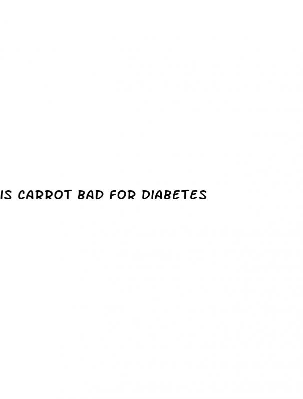 is carrot bad for diabetes
