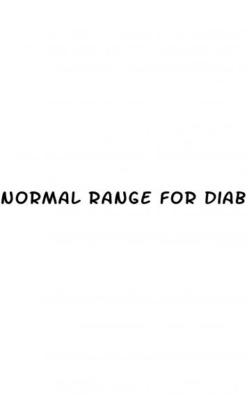 normal range for diabetes