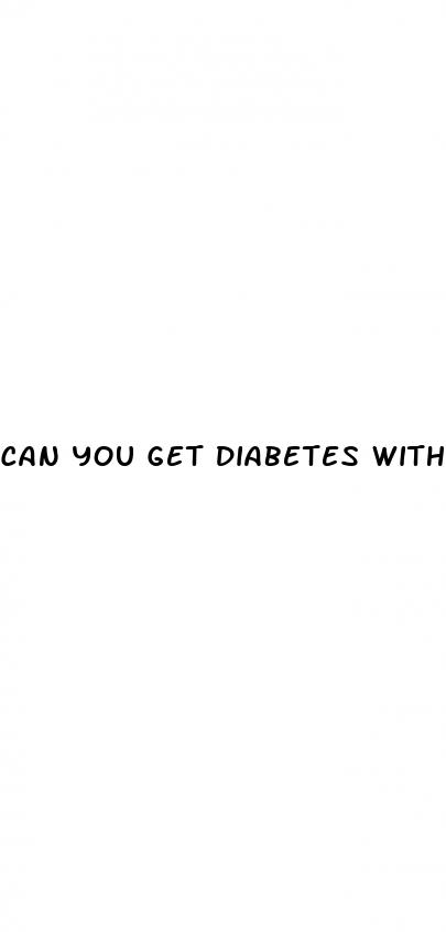 can you get diabetes without being overweight