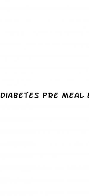 diabetes pre meal blood sugar