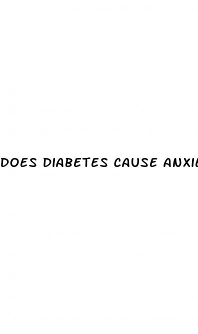 does diabetes cause anxiety