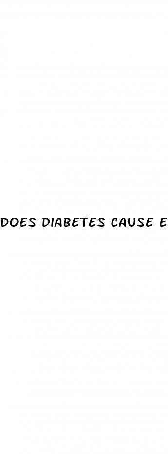 does diabetes cause ed