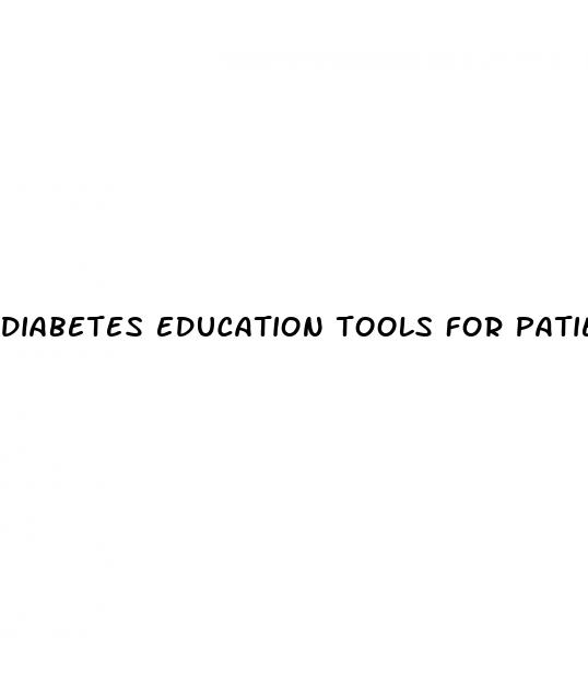 diabetes education tools for patients