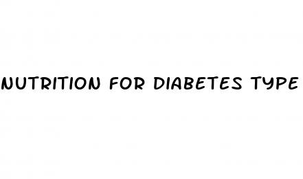 nutrition for diabetes type 2