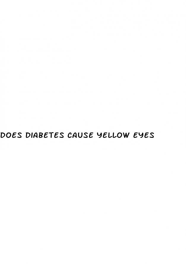 does diabetes cause yellow eyes