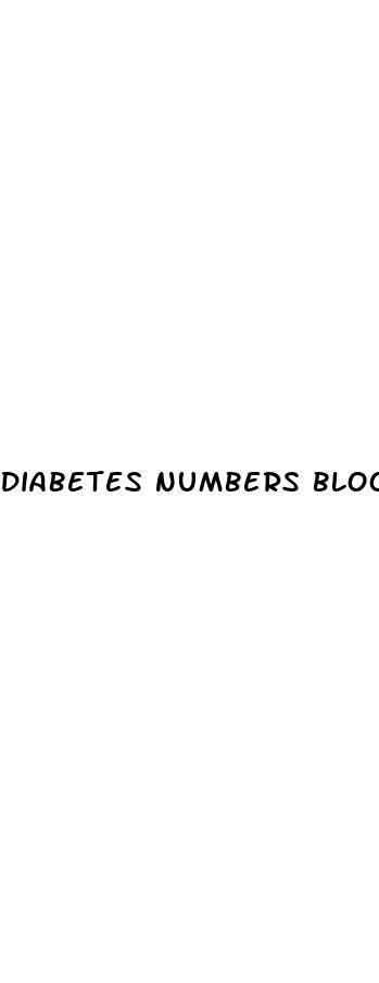diabetes numbers blood sugar