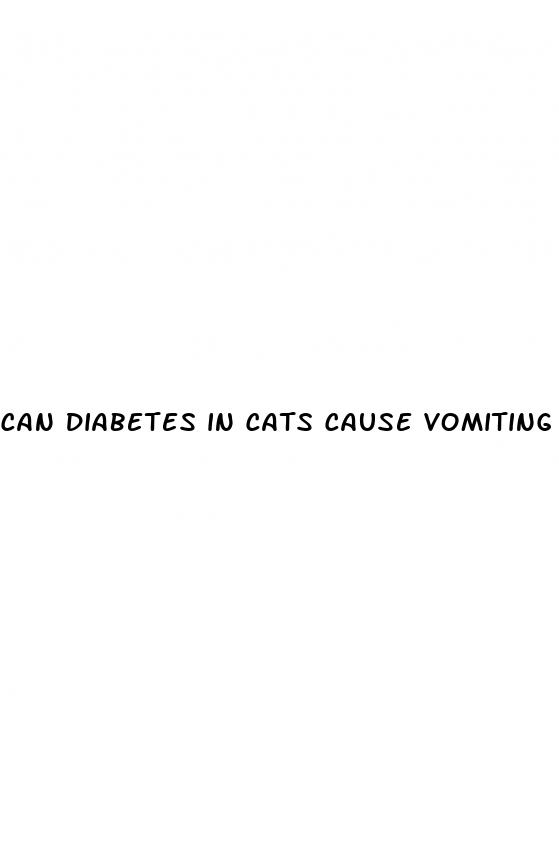 can diabetes in cats cause vomiting