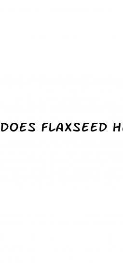 does flaxseed help diabetes
