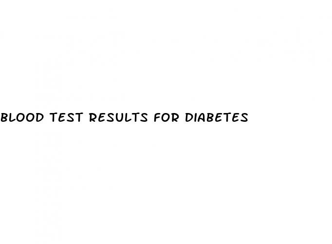 blood test results for diabetes