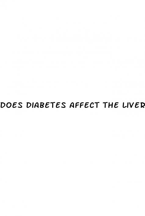 does diabetes affect the liver