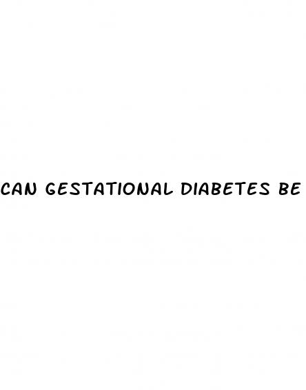 can gestational diabetes be cured