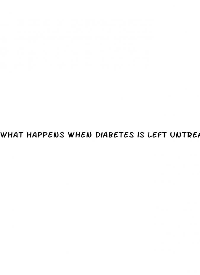 what happens when diabetes is left untreated