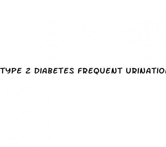 type 2 diabetes frequent urination