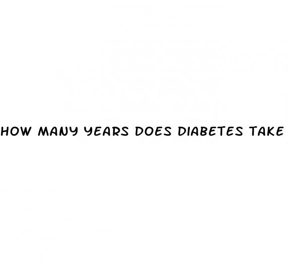 how many years does diabetes take off your life
