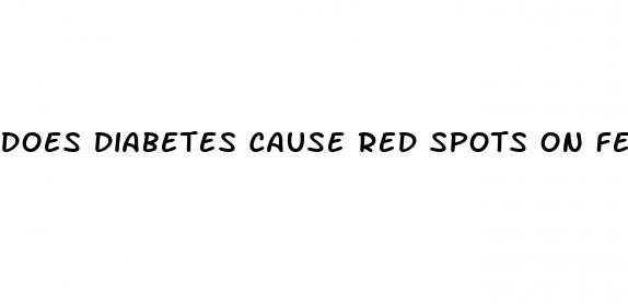does diabetes cause red spots on feet