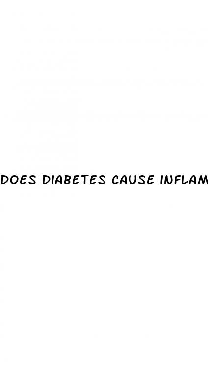 does diabetes cause inflammation