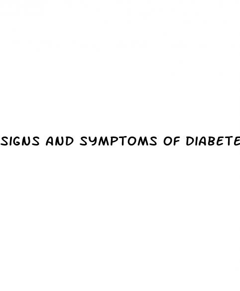 signs and symptoms of diabetes type 2