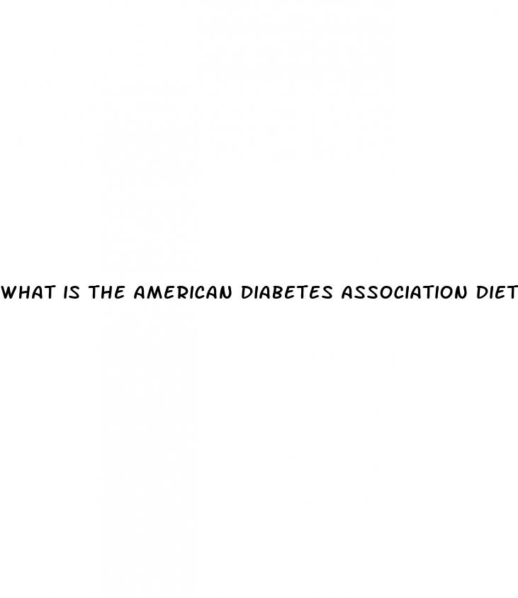 what is the american diabetes association diet