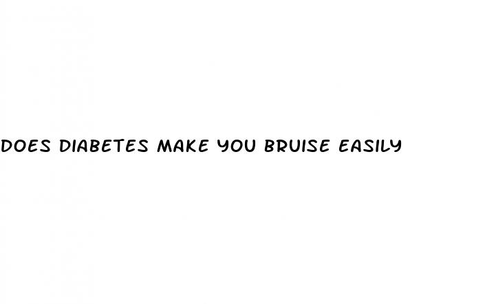 does diabetes make you bruise easily