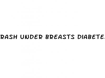 rash under breasts diabetes