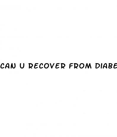 can u recover from diabetes