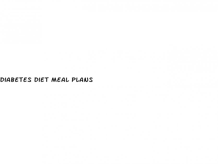 diabetes diet meal plans