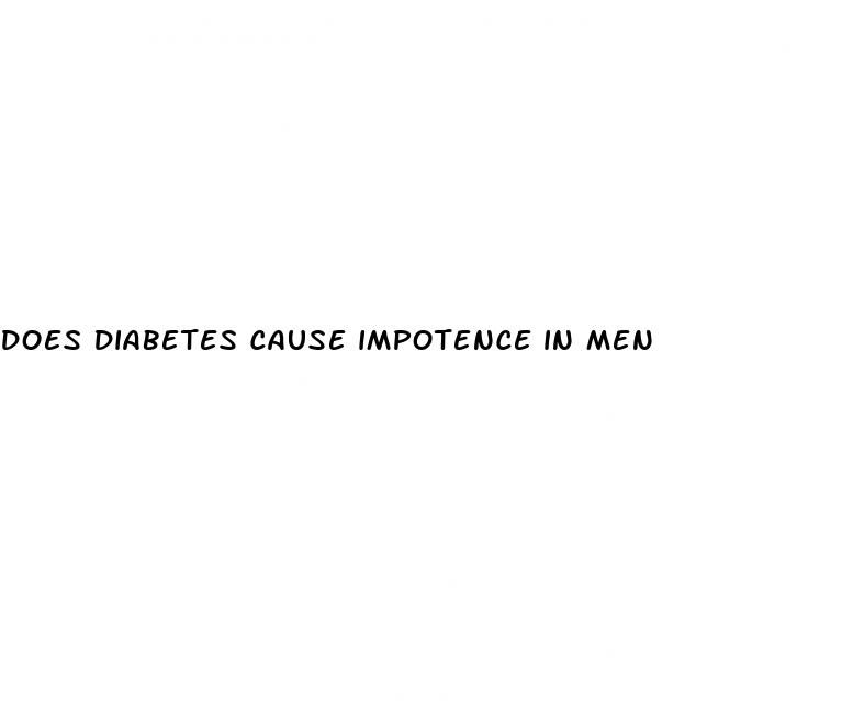 does diabetes cause impotence in men