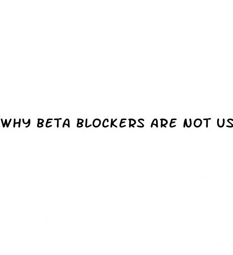 why beta blockers are not used in diabetes