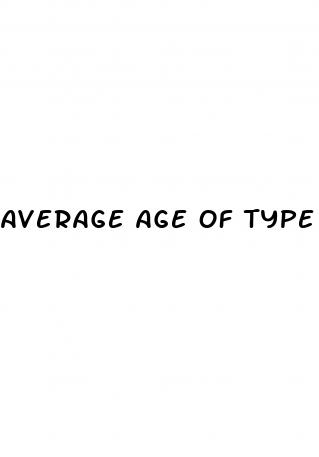 average age of type 1 diabetes diagnosis