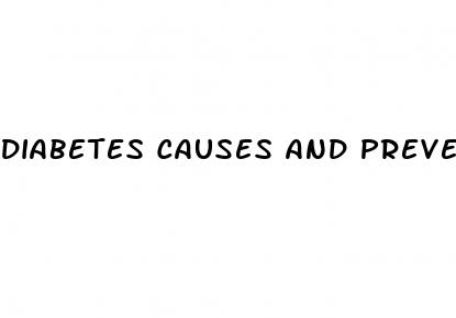 diabetes causes and prevention