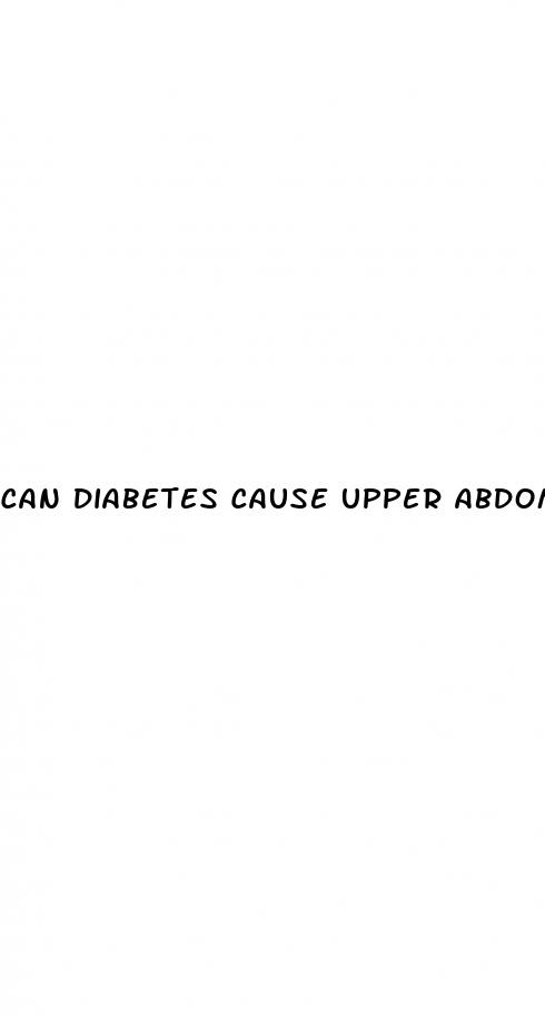 can diabetes cause upper abdominal pain