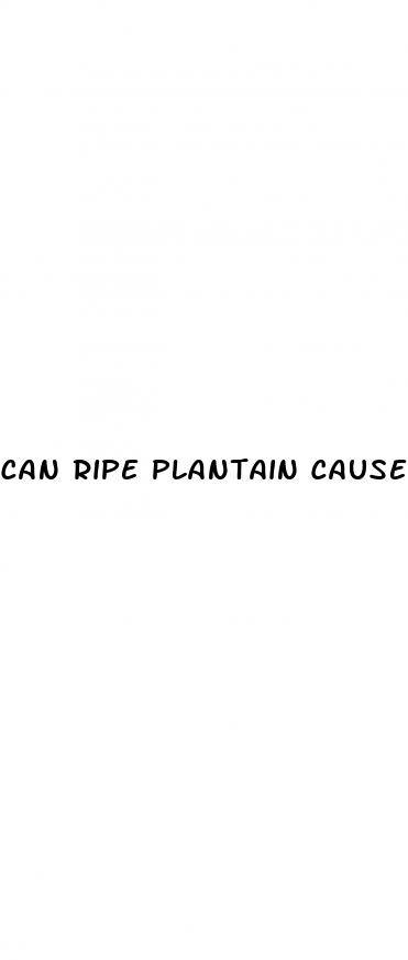 can ripe plantain cause diabetes