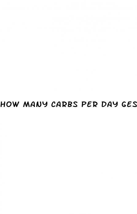 how many carbs per day gestational diabetes