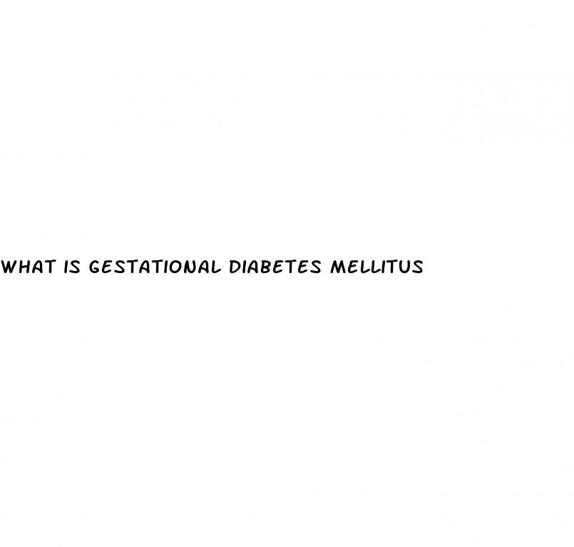 what is gestational diabetes mellitus