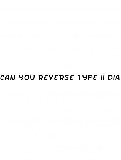 can you reverse type ii diabetes